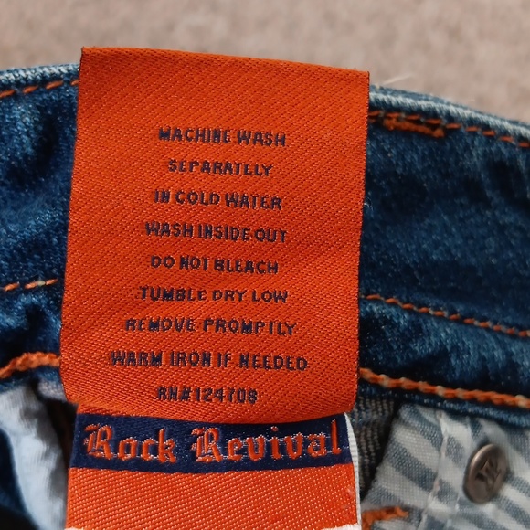 Rock Revival Chrissie Boot Cut Medium Wash Jeans Size 29 - Picture 8 of 9